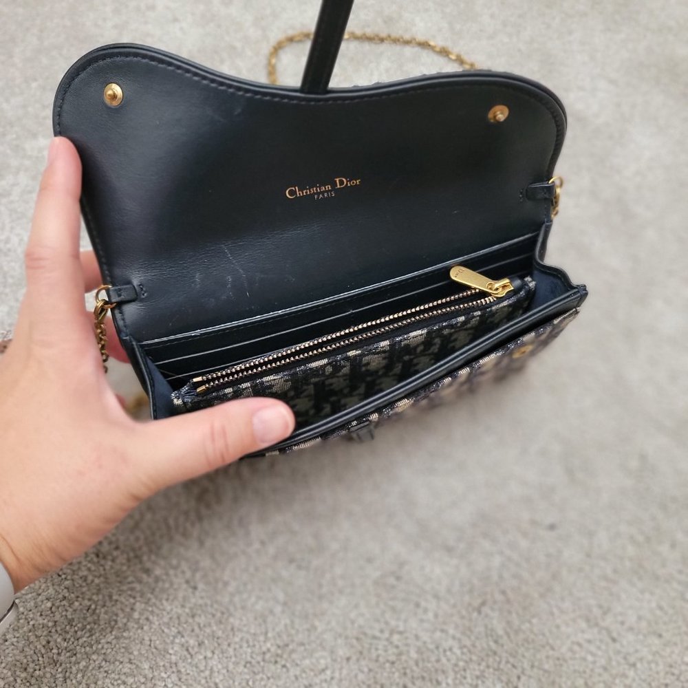 Dior long saddle wallet on chain - Picture 3 of 5